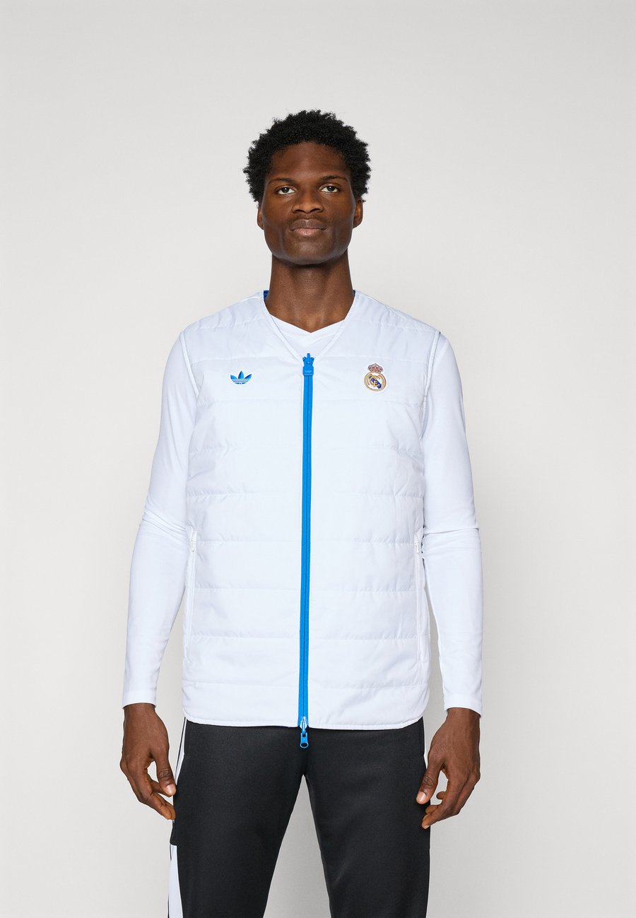 Куртка Adidas Originals REAL MADRID ICON VEST, Bluebird/White/Blue — фото 4
