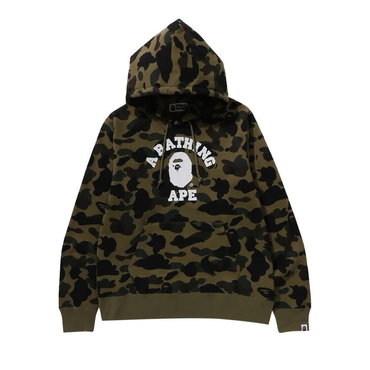 

Худи BAPE 1st Camo Hoodie, зеленый