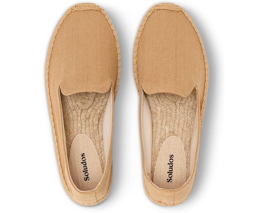 Туфли на плоской подошве Soludos Smoking Slipper Espadrille, цвет Café Taupe — фото 2