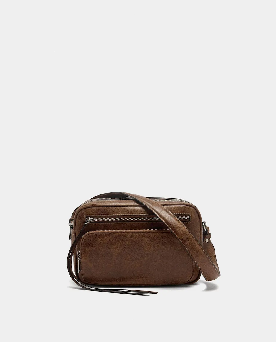 

Женская сумка через плечо с несколькими карманами и молнией Parfois, коричневый