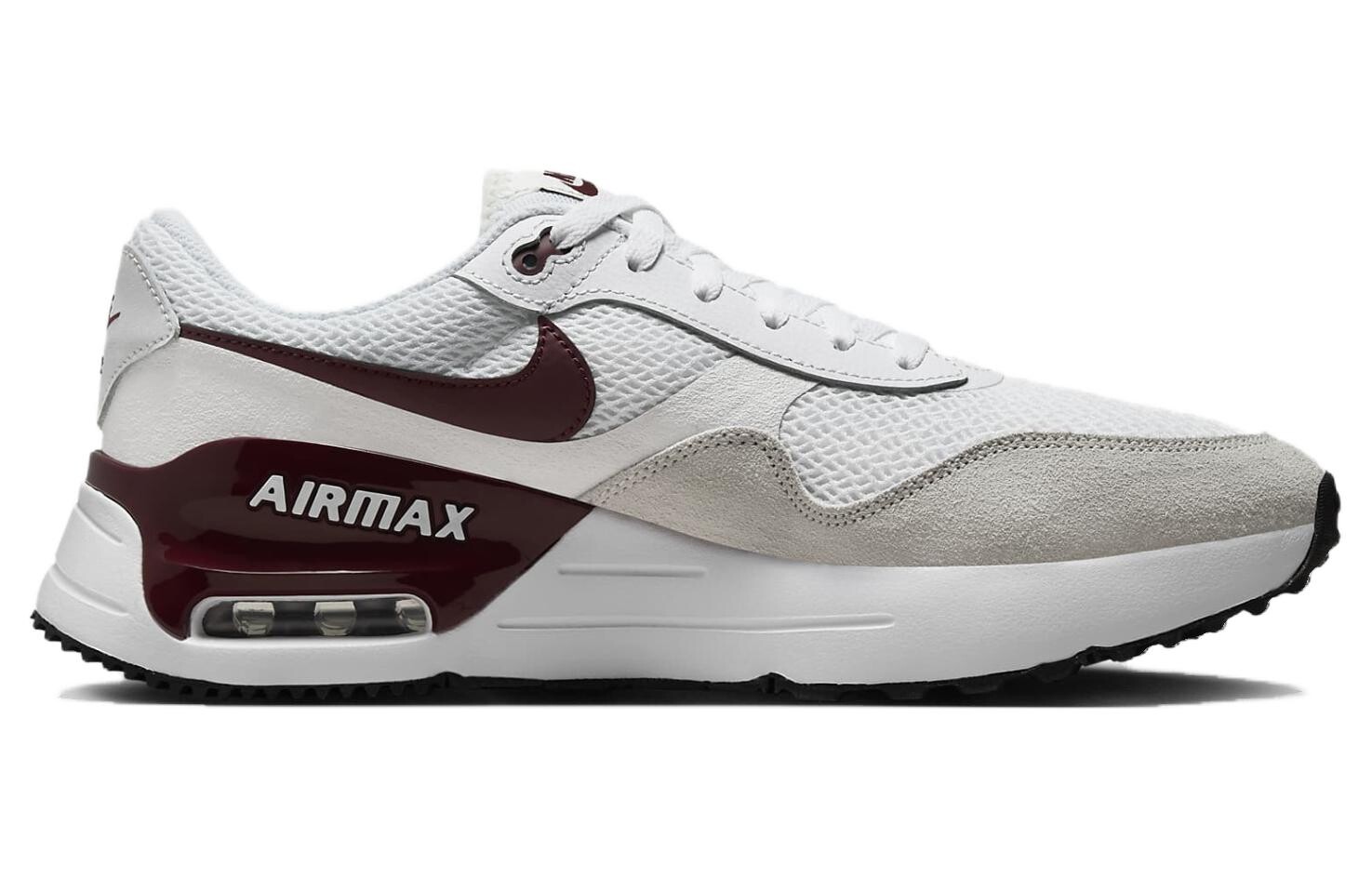 Кроссовки Nike Air Max SYSTM Lifestyle Shoes Men Low-top White/Red, белый/красный — фото 2