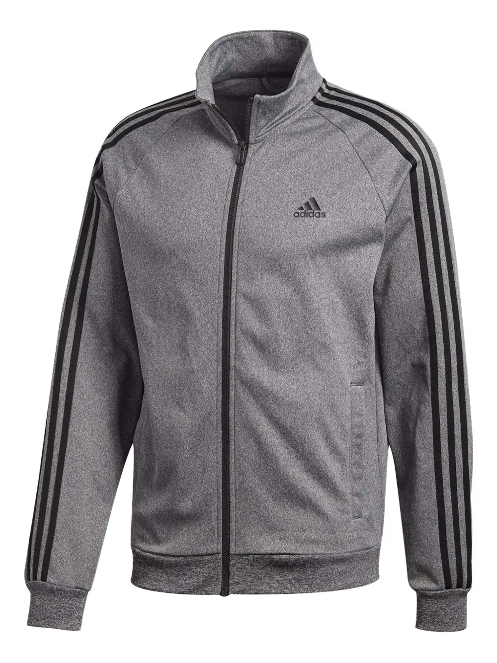 Спортивная куртка Essentials из трикотажа в 3 полоски Adidas, серый