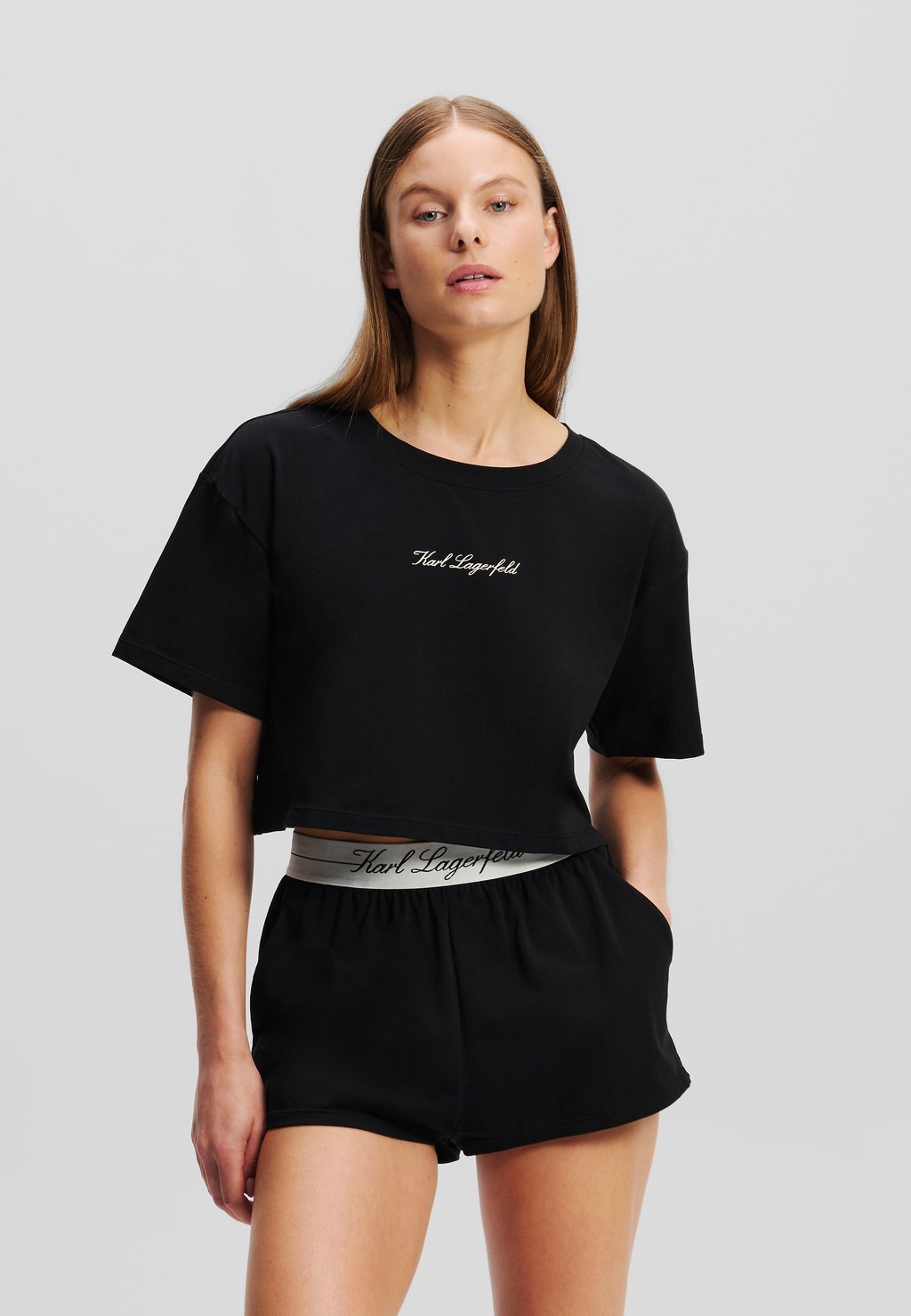 

Пижамный комплект SLEEPWEAR SET HOTEL KARL LAGERFELD, черный
