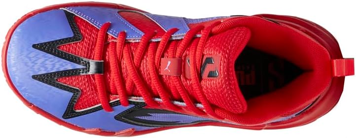 Детские кроссовки PUMA Kids Boys Scoot Zeros Pred на шнуровке - фиолетовые, красные — фото 4