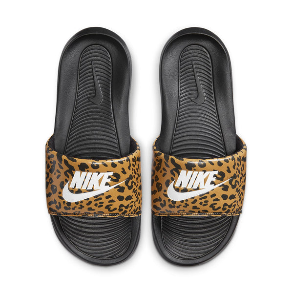 Тапочки victori one printed slide 'cheetah print' Nike, черный — фото 3