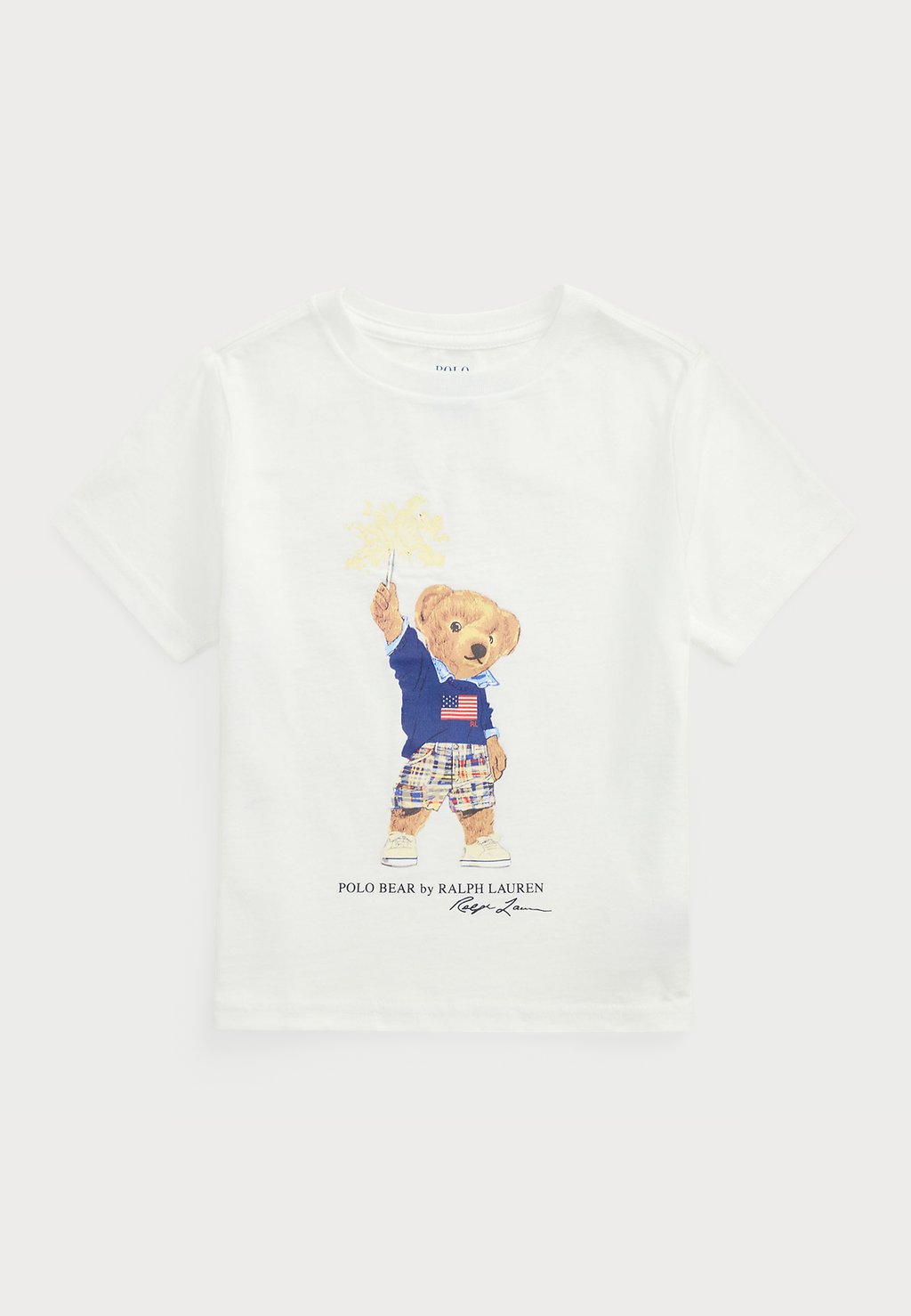 

Рубашка с принтом POLO BEAR COTTON JERSEY T-SHIRT Polo Ralph Lauren, белый