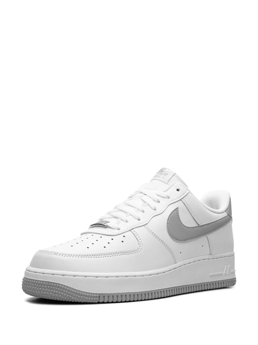 Кроссовки Air Force 1 Low '07 White/Light Smoke Grey Nike, серый — фото 4
