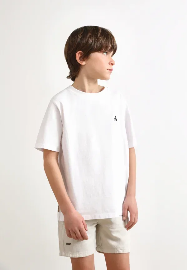 Футболка Scalpers Nos basic skull basic t-shirt, белый