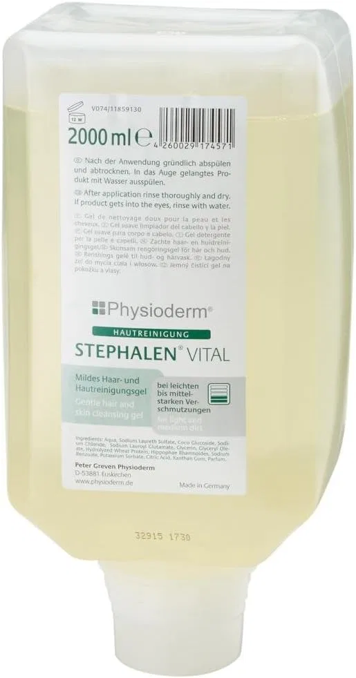 Очищающее средство для кожи Stephalen Vital, 2000 мл Physioderm