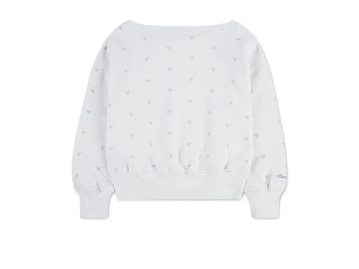 Свитшот с принтом оверсайз Printed Off-the-shoulder Sweatshirt abercrombie kids, Anise Flower — фото 2