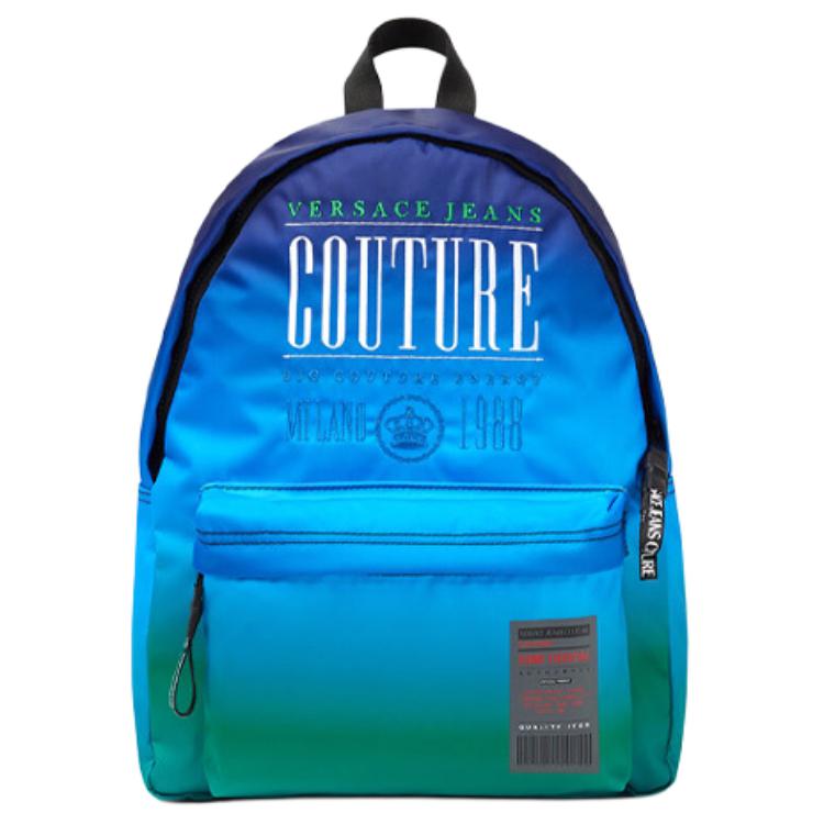 

VERSACE JEANS COUTURE Рюкзак мужской большой вместимости сине-зеленый градиент