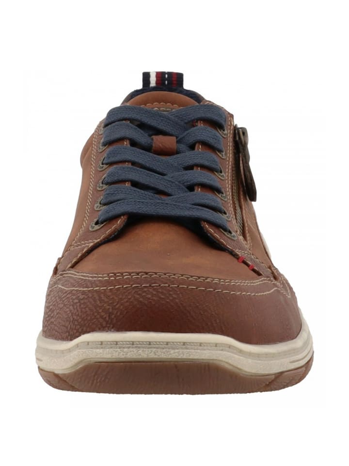 MUSTANG SHOES Спортивные кроссовки на шнуровке коричневого цвета — фото 3