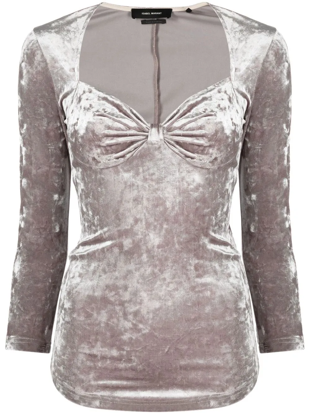 

Бархатный топ Gubaia ISABEL MARANT, серый