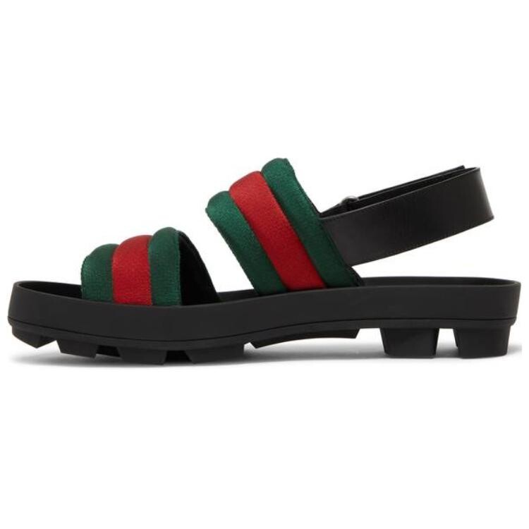 

Шлепанцы мужские Gucci, черный / красный / зеленый