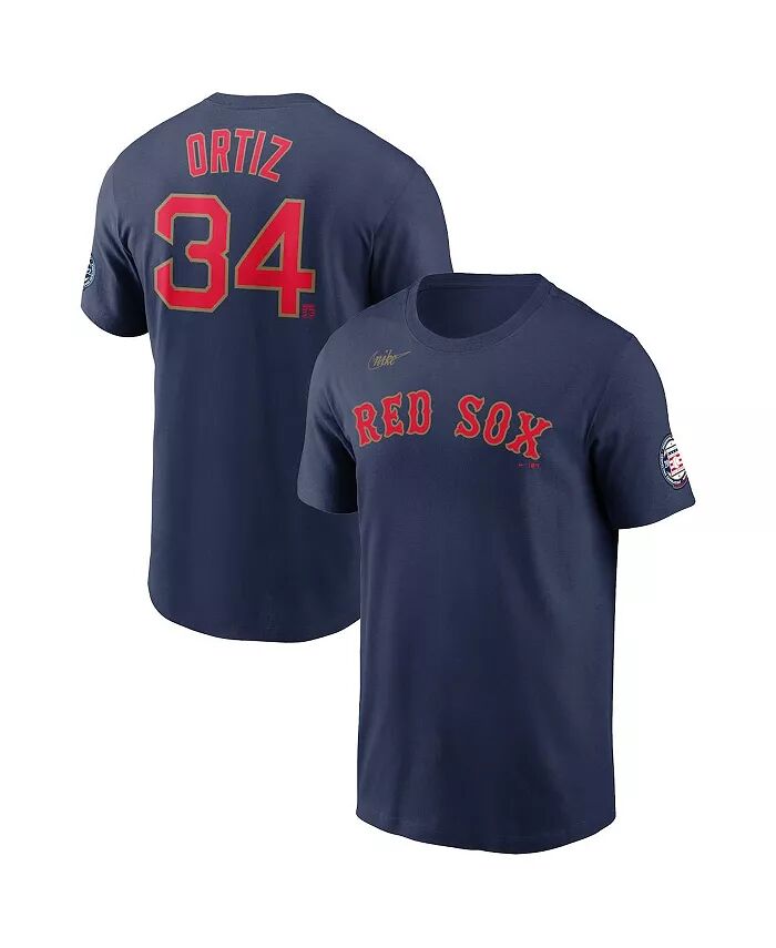 

Мужская футболка David Ortiz Navy Boston Red Sox с именем и номером Nike
