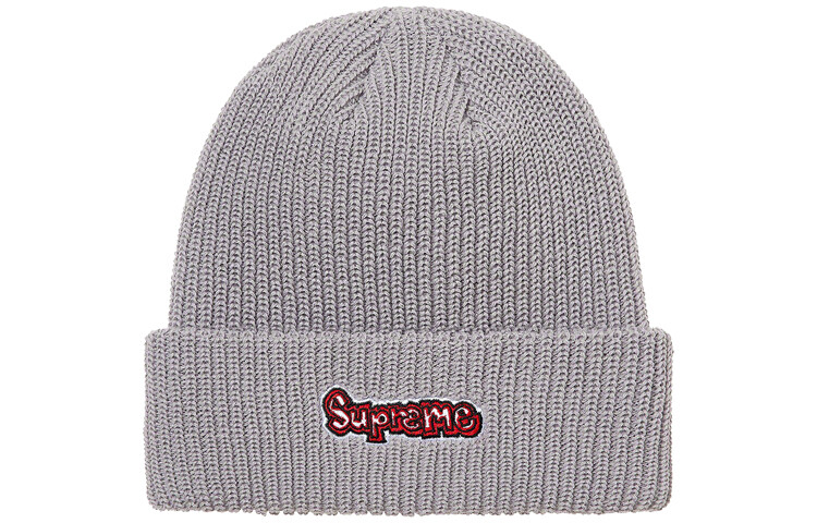 

Шапка Supreme SS21 с логотипом, серый