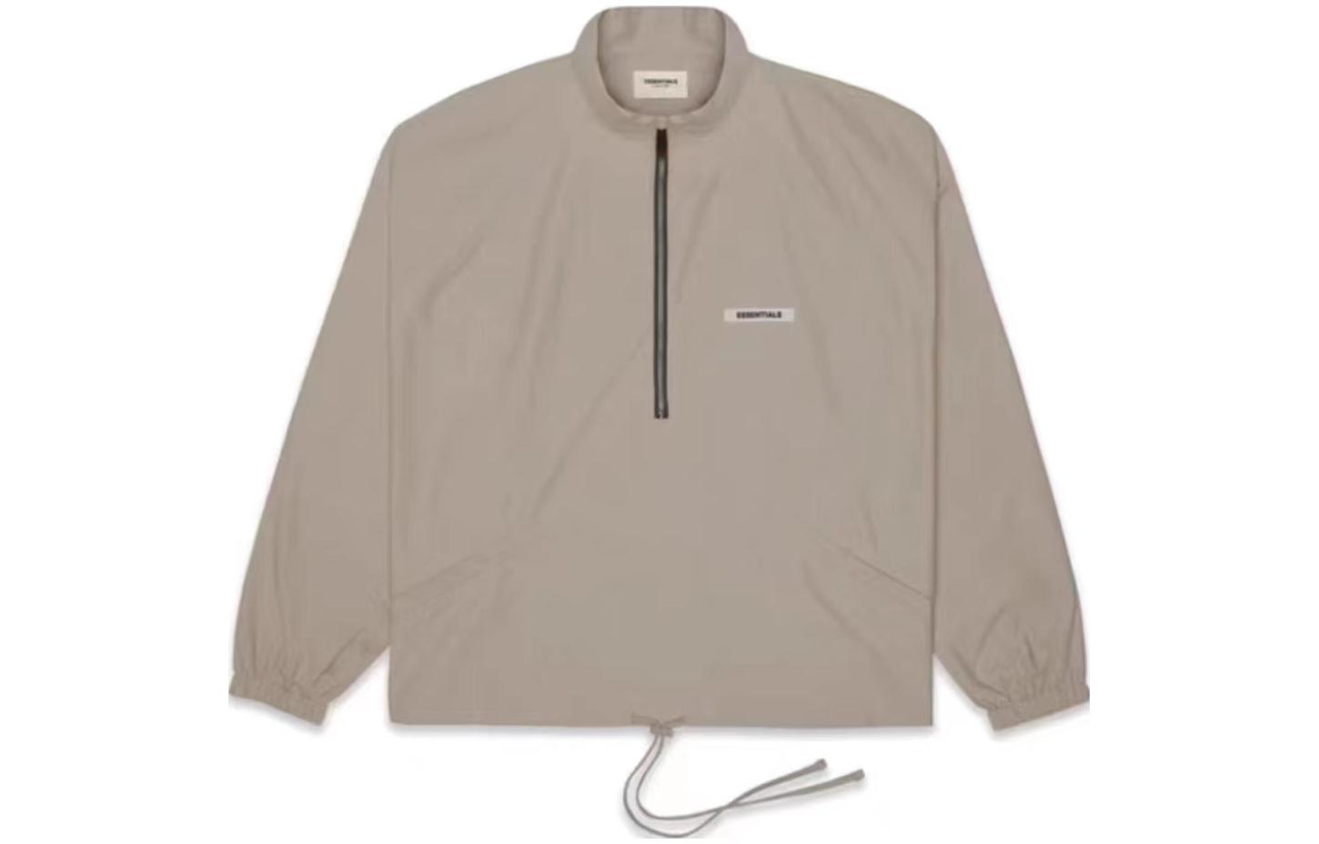 Полузастегивающаяся спортивная куртка Fear Of God Essentials, цвет тауп — фото 2