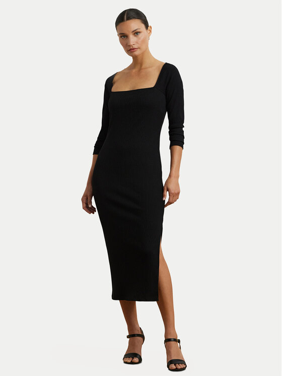 

Вязаное платье slim fit 200978539001 Lauren Ralph Lauren, черный