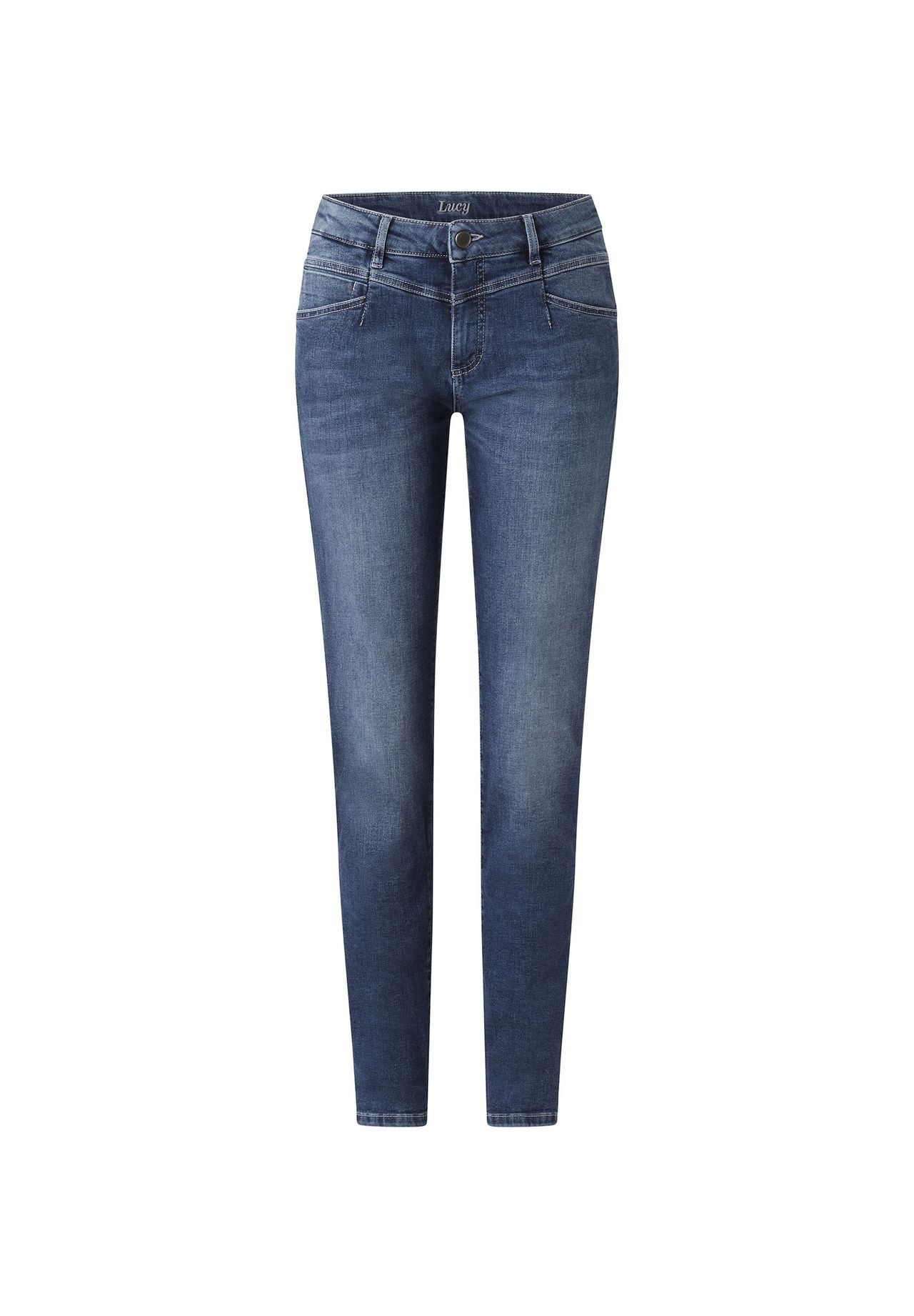 

Джинсы скинни с эластичной тканью Motion & Comfort LUCY PADDOCK'S, цвет Blue Mid Stone Used Moustache