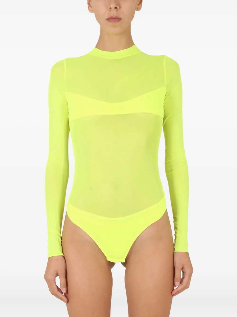 

Боди с длинным рукавом Not After Ten, желтый