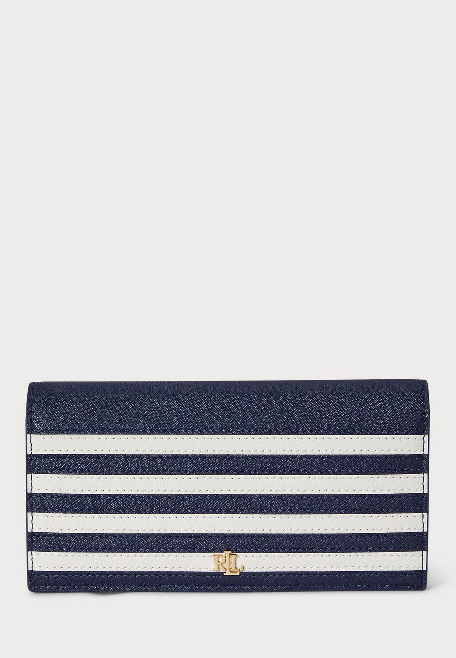 

Кошелек Lauren Ralph Lauren CROSSHATCH LEATHER SLIM WALLET, Refined Navy/Soft White/Dark Blue