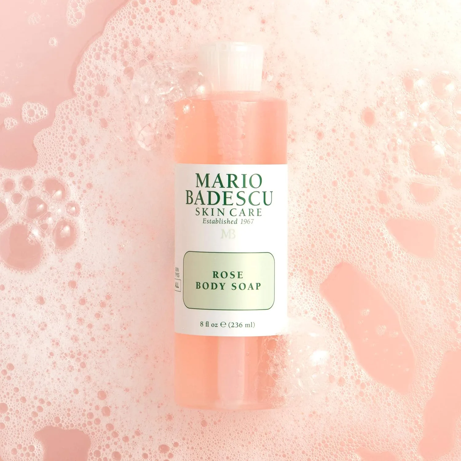 Мыло для тела Mario Badescu Rose | Для нежной, свежей и увлажненной кожи | Аромат с нежнейшими цветочными нотками | Гель для душа для ежедневного использования | 237 мл 226.80 г (1 шт.) — фото 2