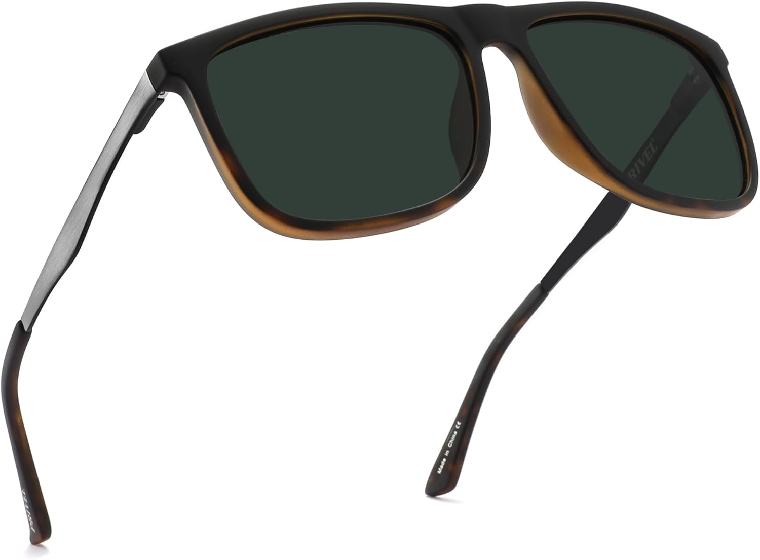 

Солнцезащитные очки XXL размера 155 мм, поляризованные, квадратной формы, для больших широких голов, мужские, с защитой UV400, прямоугольные PRIVEL, Matte Rubber Black + Tortoise | Polarized Dark Green