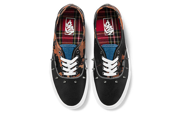 Кроссовки tartan daze x authentic 'multi acid dye' Vans, черный — фото 3