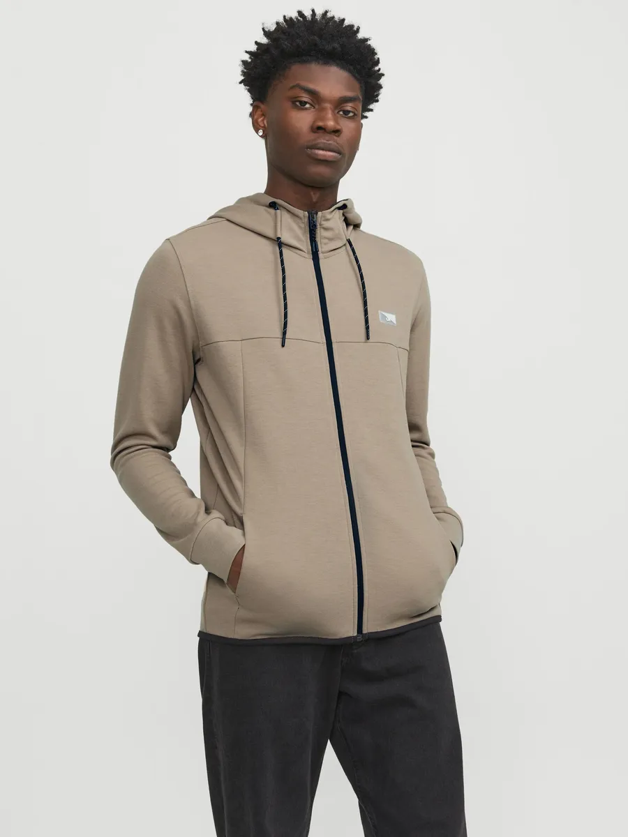 

Толстовка Jack & Jones с капюшоном "JCOAIR SWEAT ZIP HOOD NOOS.", цвет Crockery