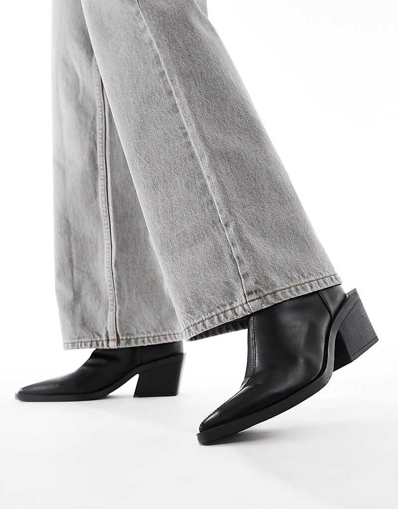 

ASOS DESIGN – Refresh – Черные ковбойские сапоги с гибким верхом