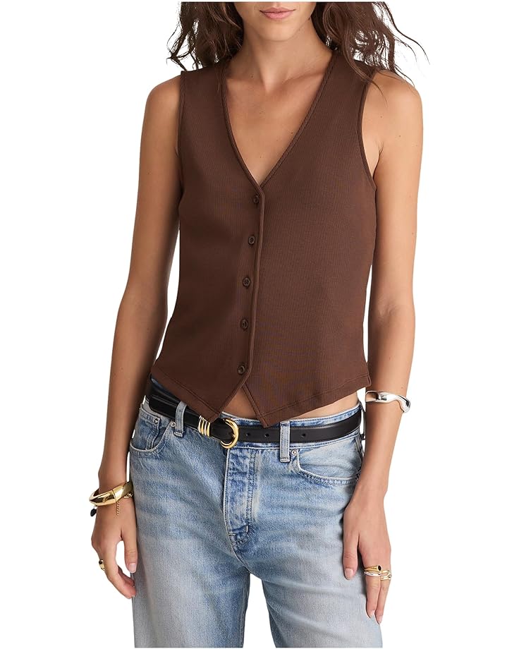 

Женский вязаный жилет Madewell, Roasted Chicory