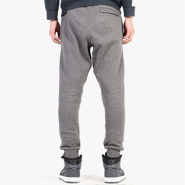 Брюки men's fleece lined stay warm solid color casual sports bundle feet dark grey pants Nike, мультиколор — фото 3
