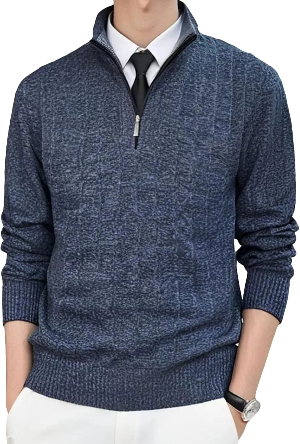 

Мужской полуводолазный свитер JEShifangjiusu с молнией