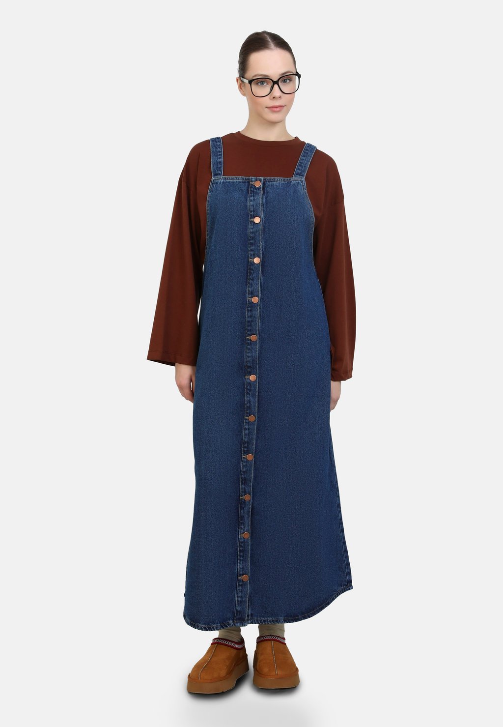 

Джинсовое платье Maxi dress Modanisa, синий