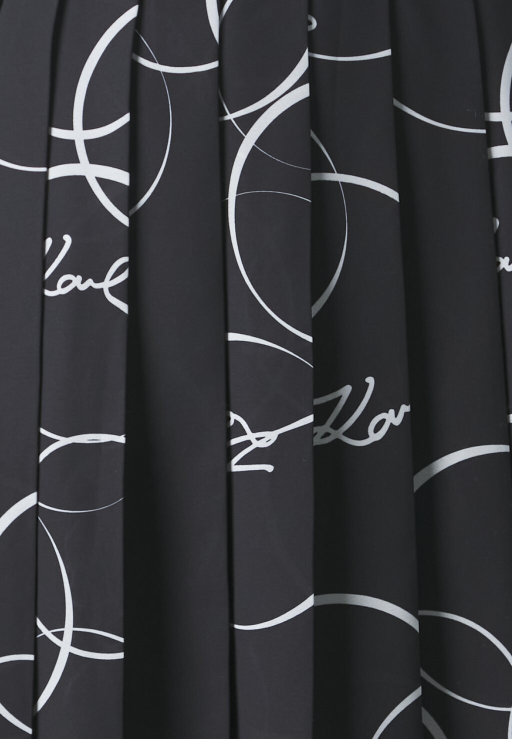 

Плиссированная юбка PLEATED PRINT SKIRT KARL LAGERFELD, черный