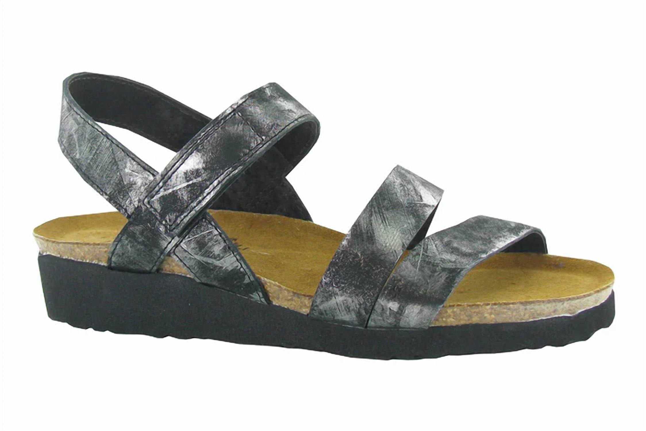 Женские сандалии Kayla цвета металлик-оникс Lthr NAOT, цвет metallic onyx lthr