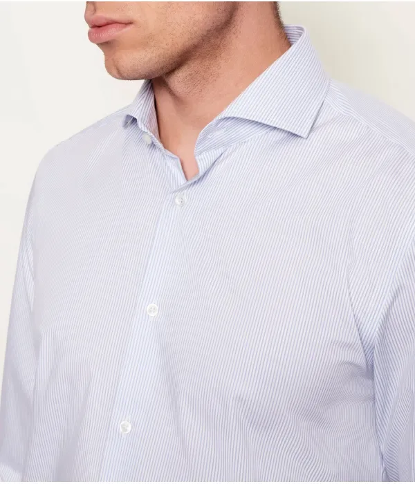 Рубашка H-HANK-SP-B1-C1-261 slim fit Boss, небесно-голубой — фото 4