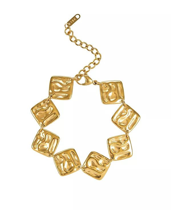 

Классический браслет из нержавеющей стали с 18-каратным золотом Heymaeve, gold