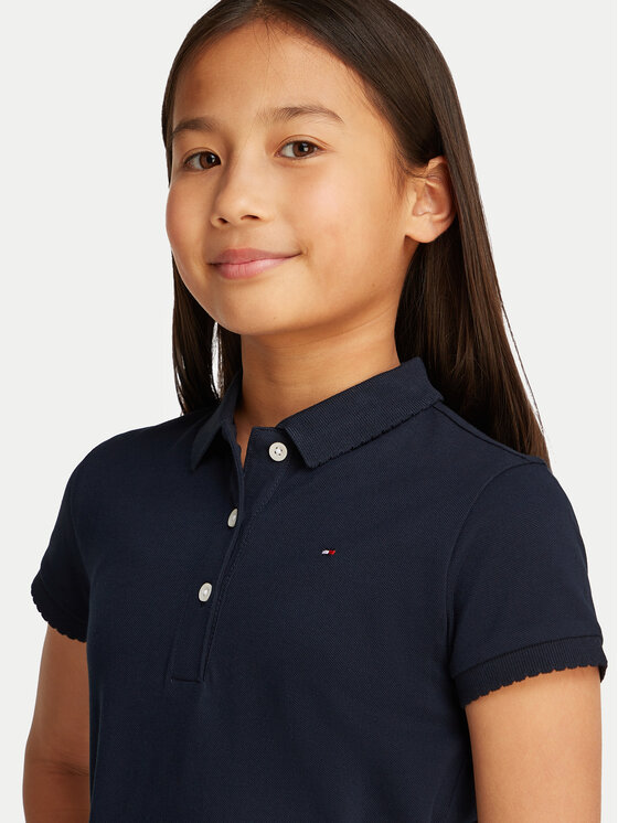 Платье на каждый день обычный крой Essential KG0KG08564 D Tommy Hilfiger, синий — фото 3