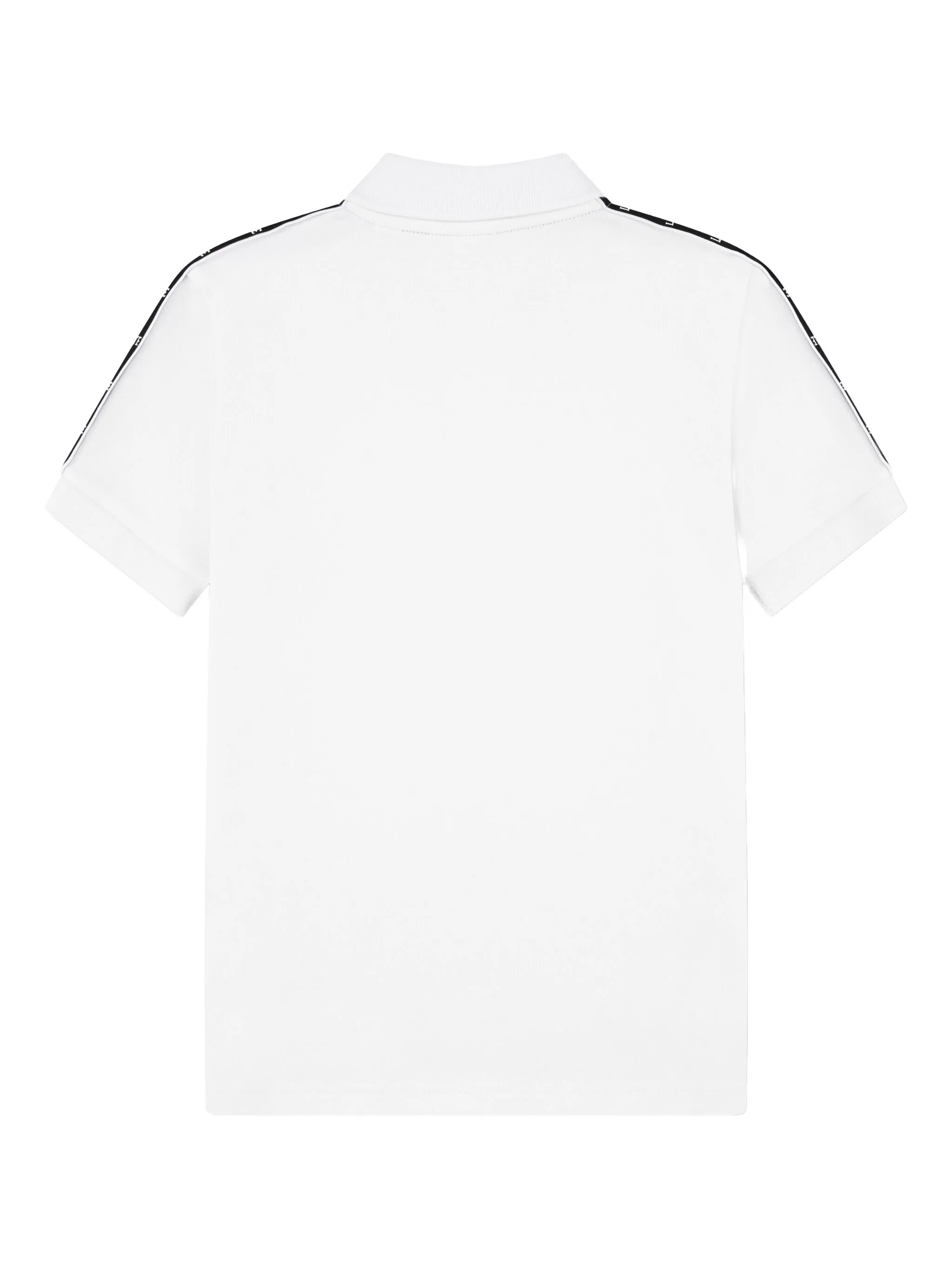 Рубашка поло с логотипом и лентой Lacoste Kids, белый — фото 2