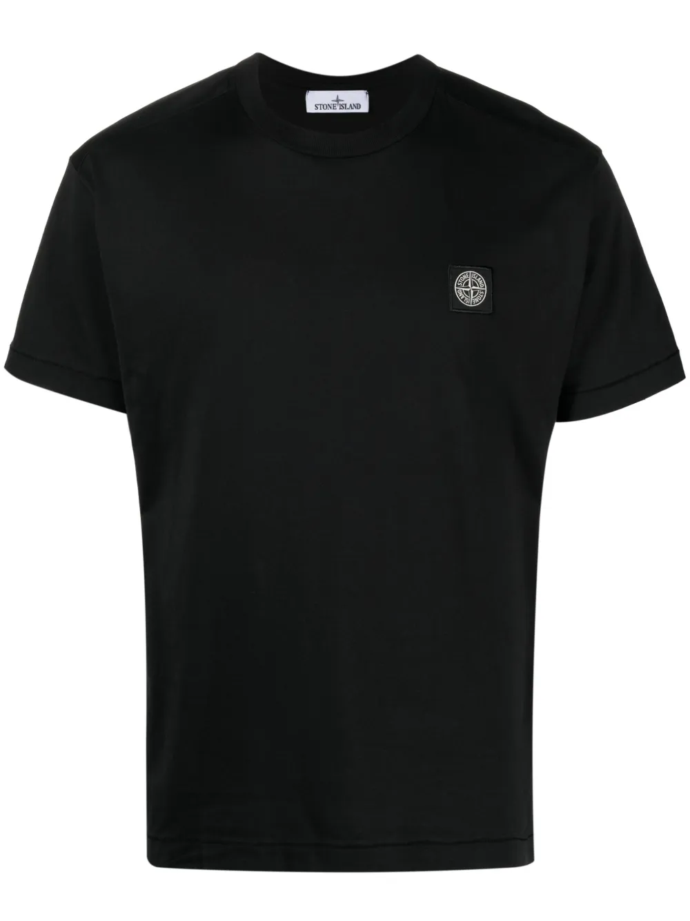 

Футболка с нашивкой-логотипом Stone Island, черный