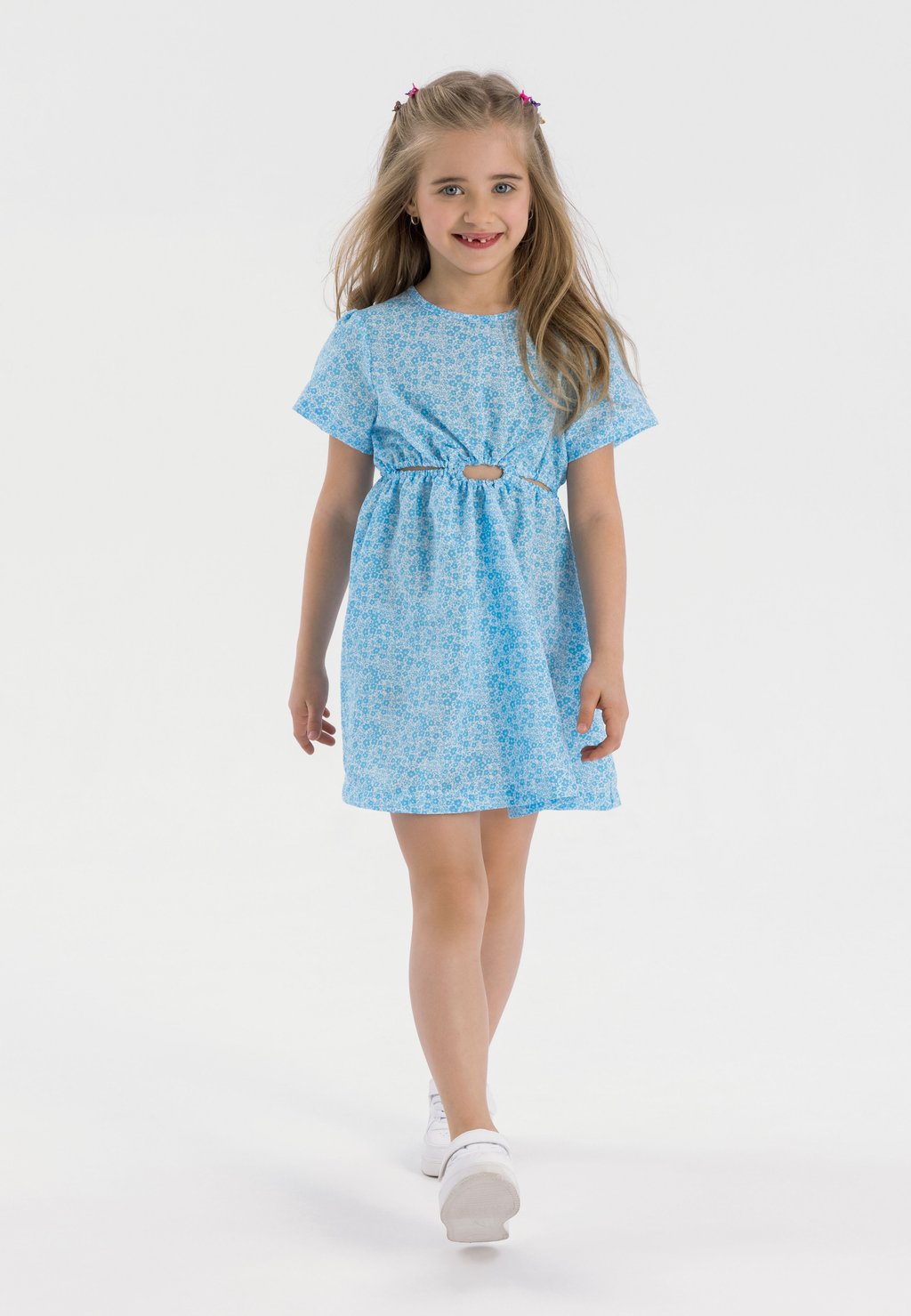 

Повседневное платье SHORT SLEEVE CUT OUT MINOTI, синий
