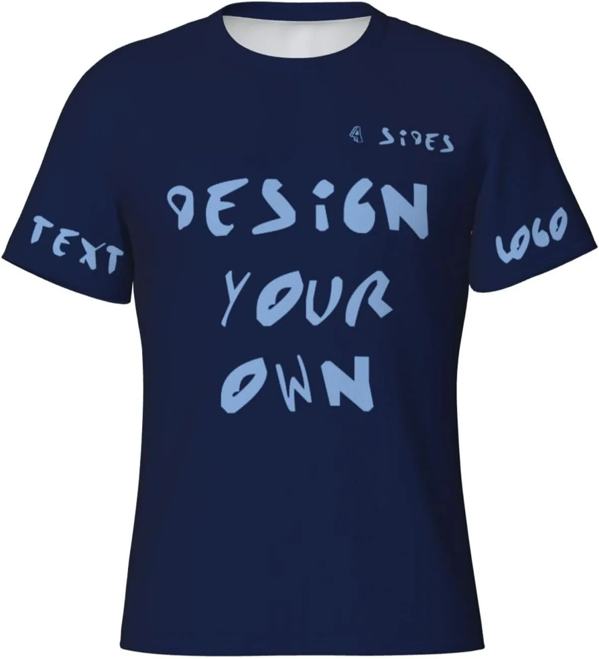 

Футболка Custom с принтом на 4 сторонах