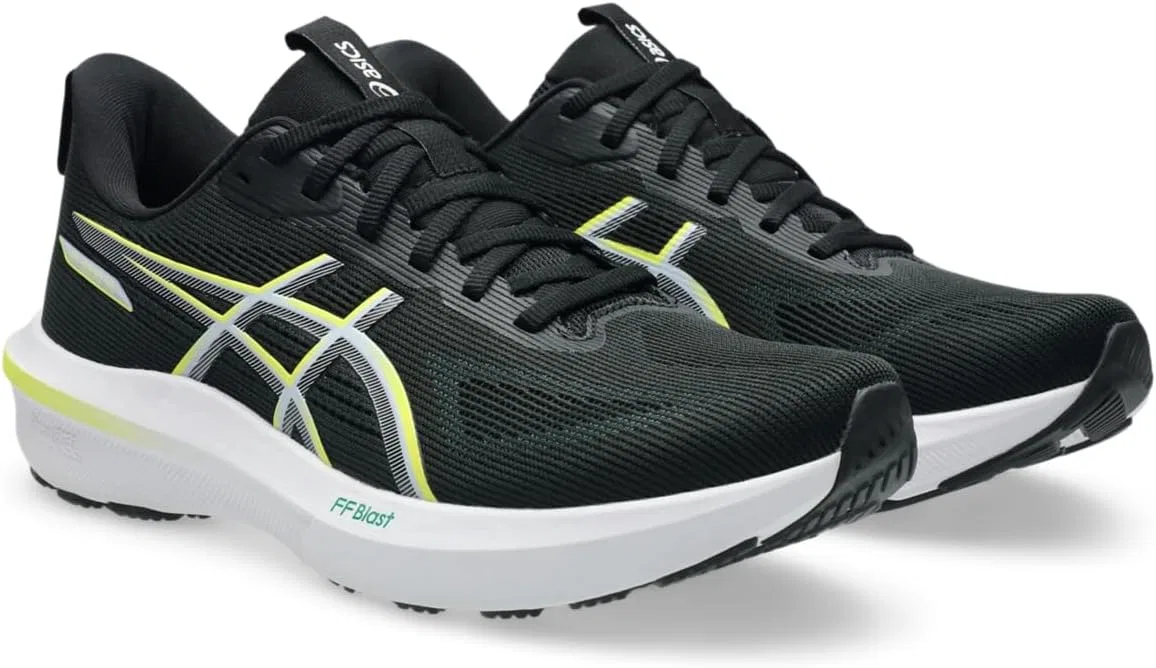 Мужские беговые кроссовки ASICS GT-1000 14, Black / Citron — фото 2