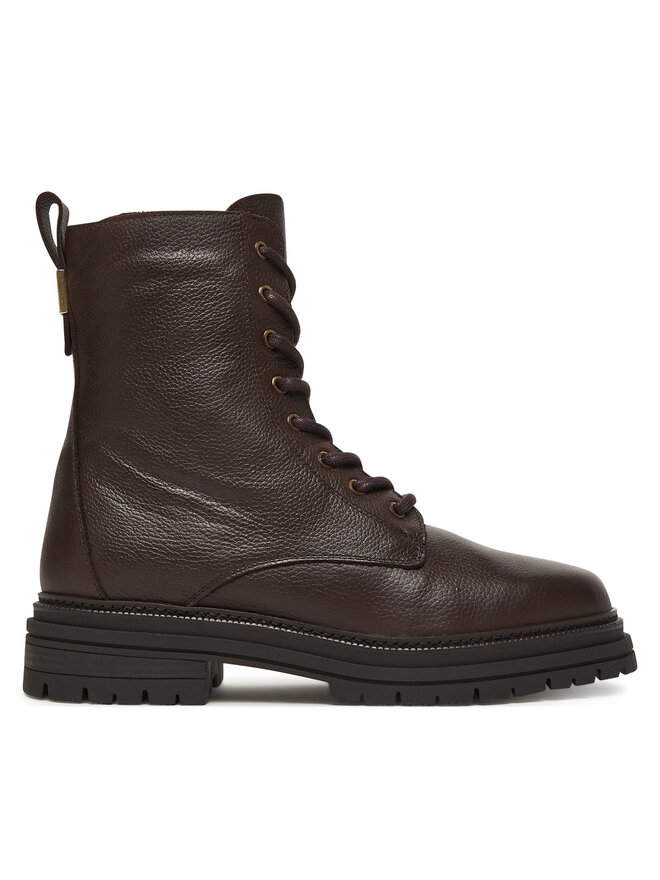 Ботильоны на шнуровке Th Plaque Pebble Lace Boot Warm FW0FW08767 Tommy Hilfiger, коричневый