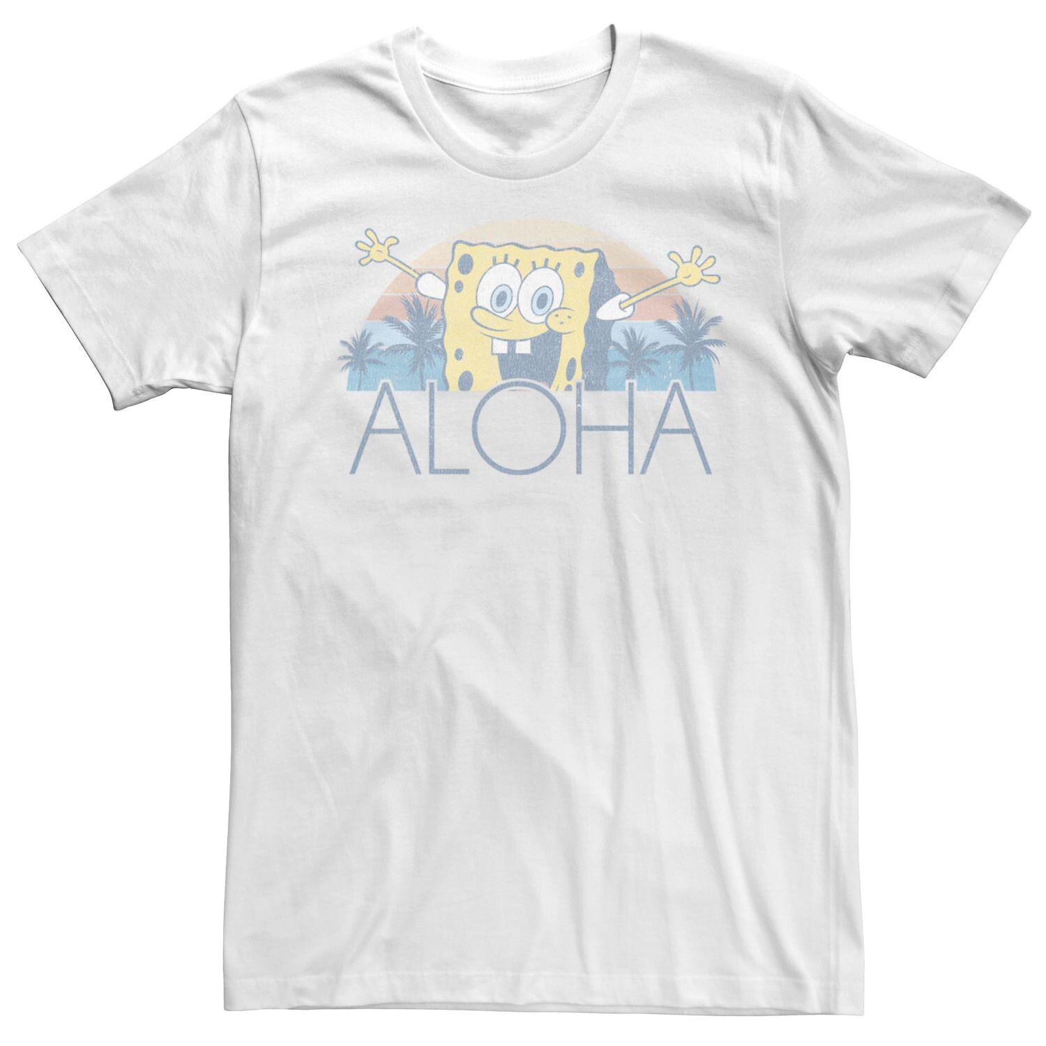 

Мужская футболка Spongebob Squarepants Aloha Faded Portrait Licensed Character