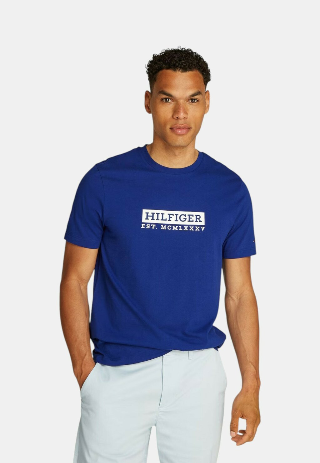 

Футболка с принтом Tommy Hilfiger, цвет Blu Denim