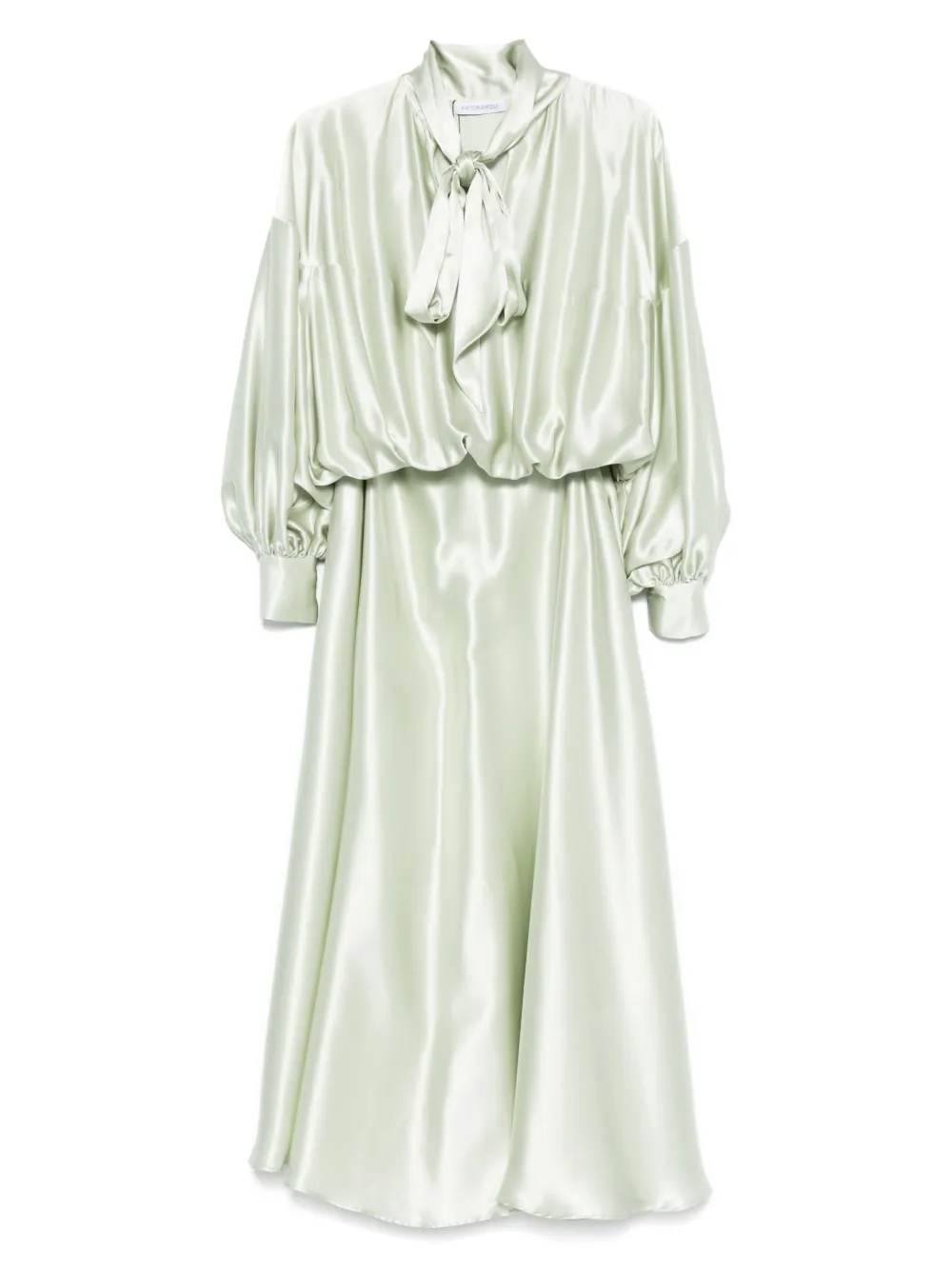 

Платье макси с завязками на бант Viktor & Rolf, зеленый