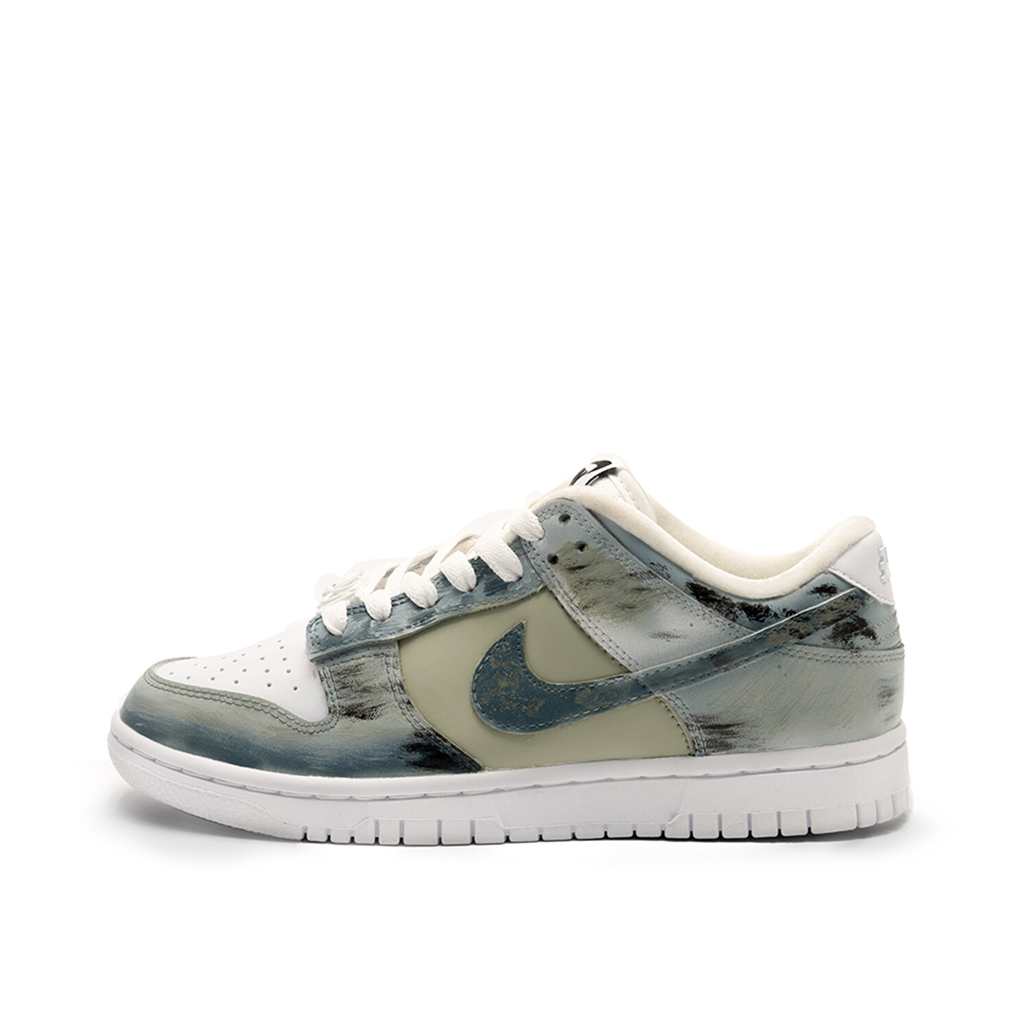 

Кроссовки Nike Dunk Skateboard Shoes Women's Low-Top White Blue, Синий, Кроссовки Nike Dunk Skateboard Shoes Women's Low-Top White Blue