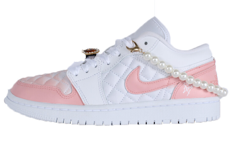 

Кроссовки Air JORDAN 1 Vintage Basketball Shoes Women's Low-Top White Pink, Розовый, Кроссовки Air JORDAN 1 Vintage Basketball Shoes Women's Low-Top White Pink